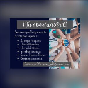 ¡TU OPORTUNIDAD!