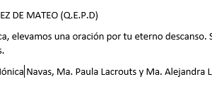 ANGELICA MARTINEZ DE MATEO (QEPD)