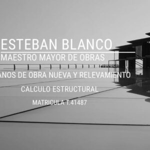 Maestro mayor de obras matrícula T41487