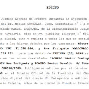 EDICTO